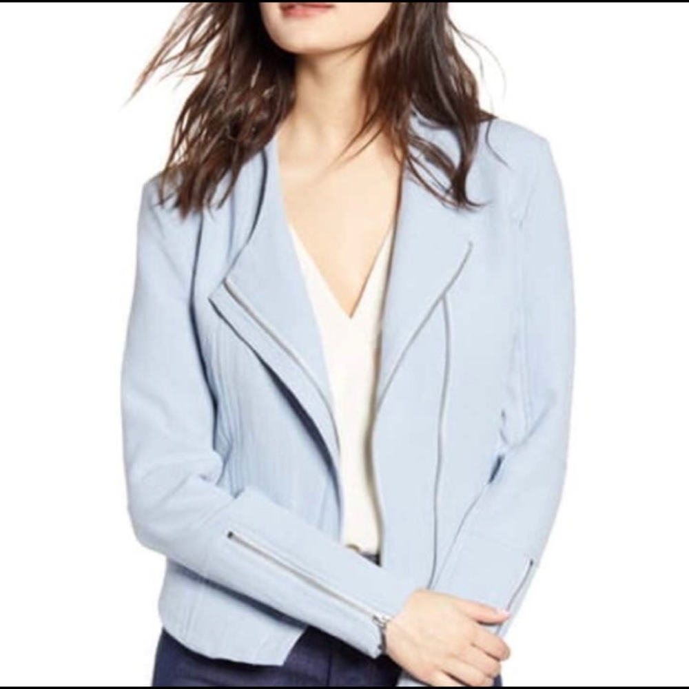 BLANKNYC DENIM - Mesh Detail Moto Jacket